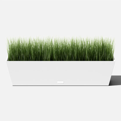 Veradek Pure Series Window Box Planter - Long Rectangular Planter for Indoor or Outdoor Windowsill/Balcony | Durable All-Weather Use with Drainage Holes | Modern Decor for Herbs, Small Plants, Flowers