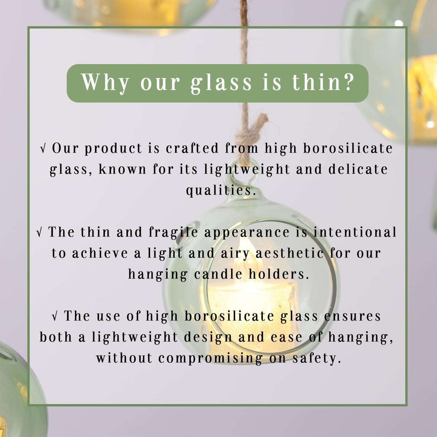 LETINE 12pcs Green Glass Orb Set, 2.17" & 1.93" Spheres for Air Plant Terrarium, Tea Light & Votive Candle Holders - Ideal for Wedding Centerpieces, Christmas Table Decorations, Rehearsal Dinner