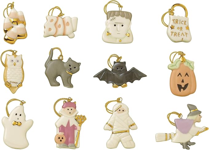 Lenox 819670 Trick Or Treat 12-Piece Ornament Set