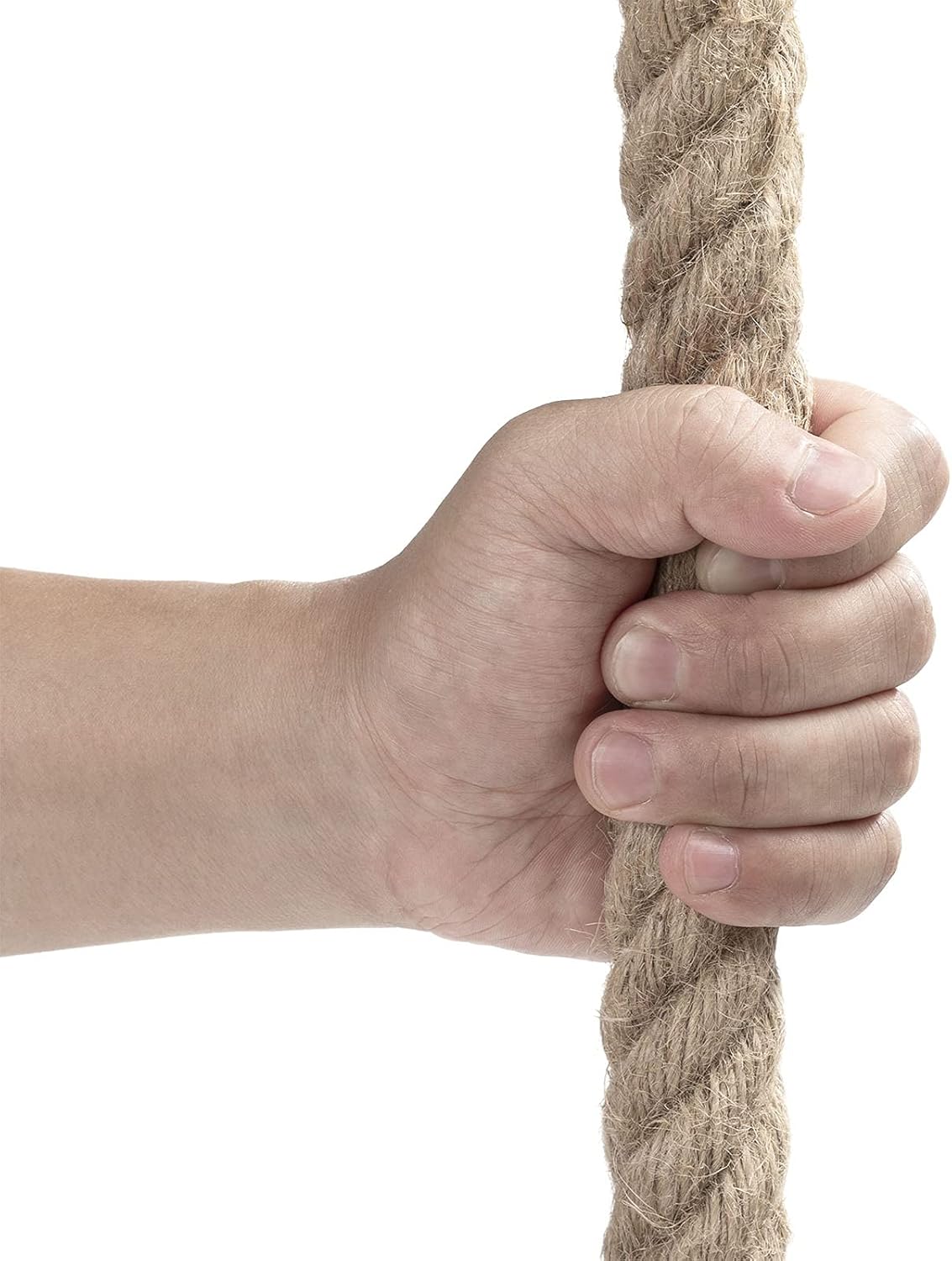 Jute Rope 1 Inch 49 Feet Twisted Hemp Rope for Crafts, Climbing, Hammock, Nautical, Tug of War, Railings, Landscaping, Home Decorating (1 inch x 49 ft)