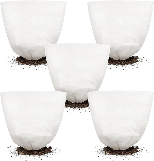 NNG 3PCS Winter Plant Covers Freeze Protection 39.4x39.4Inch Frost Blanket Shrub Covers with Zipper Drawstring Plant Protector Shrub Jacket Winter Tree Cover for Outdoor Plants, Shrub Potted Plants