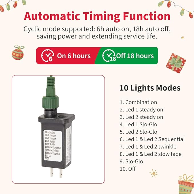 3FT Small Christmas Tree, Artificial Christmas Tree with 100 Lights & Lighting Base, Prelit Mini Tree for Christmas Decor,Tabletop Christmas Tree, 10 Modes Lighting Control, Timer Operated Operated
