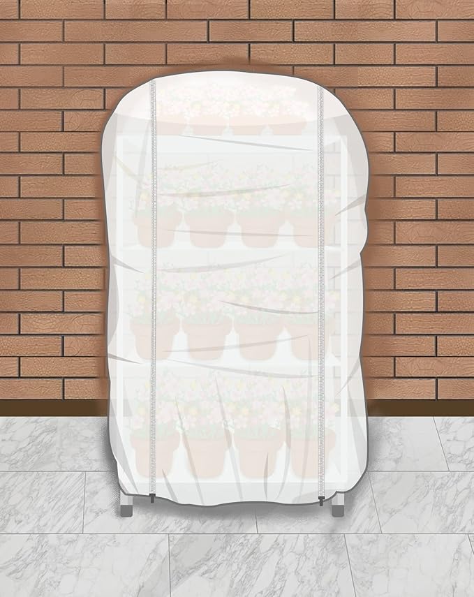 Agfabric Plant Covers Freeze Protection Frost Cover 60"x50"x12" 0.9oz Winter Tree Cover Plant Covers for Cold Weather,White