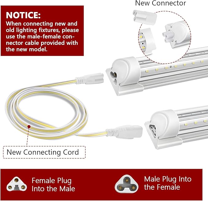 8 Pack LED Grow Light 4FT, Upgrade 336W(8×42W) High Intensity Full Spectrum Indoor Grow Lights with High PPFD Value, T8 Grow Lights for Indoor Plants, Seed Starting, Succulent, Vegetables