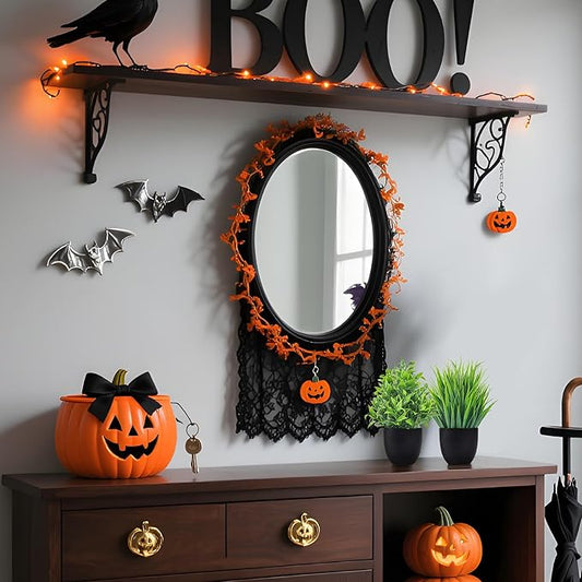 Der Rose Fake Plants 4 Packs Artificial Plants Small Faux Plants Black Bathroom Accessories for Halloween Bathroom Home Kitchen Coffee Table Office Desk Decor Indoor