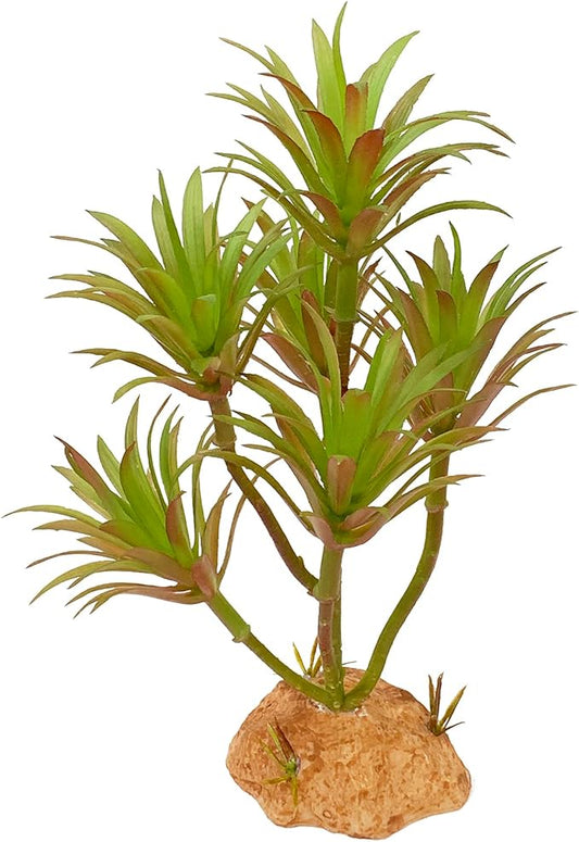 Woyrise Reptile Artificial Plants Terrarium Decor, Fake Desert Plants Bearded Dragon Tank Decorations Accessories fit Crested Gecko Leopard Lizard Chameleon Ball Python Snake Frog - Tillandsia