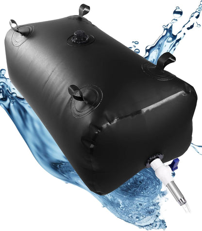 FoundGo Water Storage Bladder Emergency Water Storage Tank, Large Capacity Water Containers, Portable Vinyl Water Storage Barrel for Outdoor/Survival/RV/Garden
