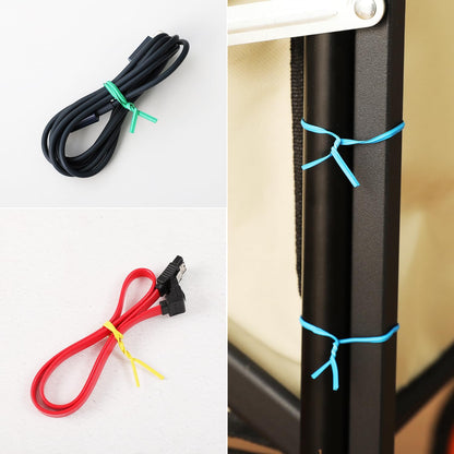 300 Pcs 6 inch White Plastic Twist Ties, Cable Ties, for Bags, Gardening Tools