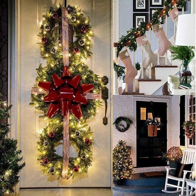 Christmas Light, 33ft 100 LED Battery Operated String Lights with Auto Timer & 8 Modes, Green Wire Outdoor Waterproof String Lights for Outdoor and Indoor Christmas Decor – Warm White