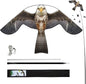 Bird Hawk Flying Kite with Pole Crops Farm Protector Bird Scarer Flying Kite with 4m Pole-Style B