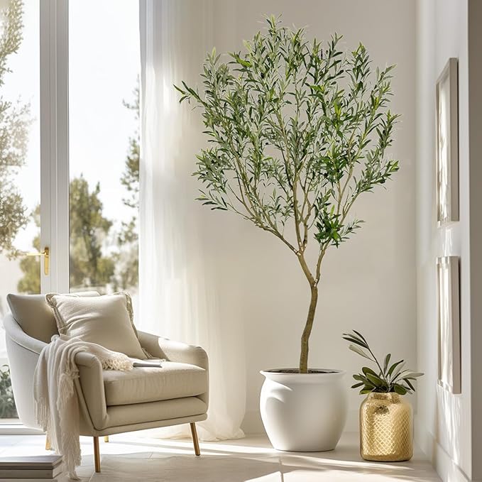 8ft Artificial Olive Tree Fake Tree Interior Decoration Tree Artificial Tree Fauk Tree