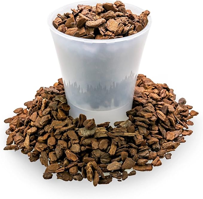 GARDENERA New Zealand Pinus Radiata Bark - 10 Quart - Organic Hand Mixed New Zealand Orchiata Pine Bark for Orchids - Medium Chips 9-12mm - (2 Bags of 5 Quart)