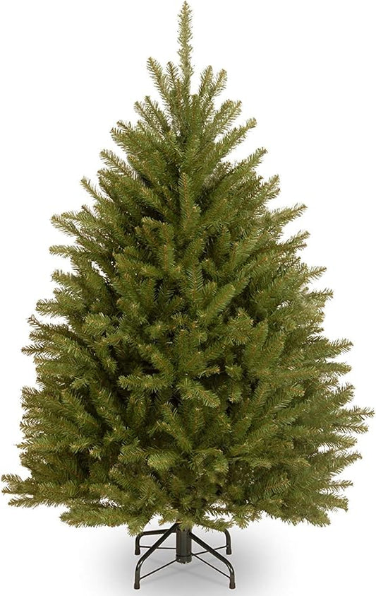 National Tree Company 4.5 ft Unlit Dunhill Fir Artificial Christmas Tree, 763 Tips, Includes Stand, Green