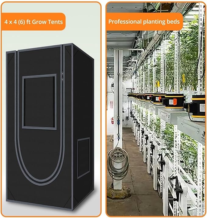 DOMMIA Grow Light, LED Grow Lights Full Spectrum, Foldable & Dimmable Daisy Chain Bar Style Grow Lights for Grow Tents for Indoor Plants, Commercial Hydroponic Growing Lamp，800W 1-Pack