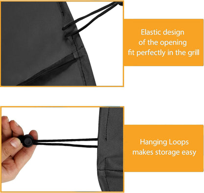 Fire Pit Cover, 32" x 32" x 16" Square Gas Fire Pit Cover, Waterproof 600D Heavy Duty Square Patio FirePit TableCover, Full Coverage Dustproof Anti UV Outdoor FirePitCover