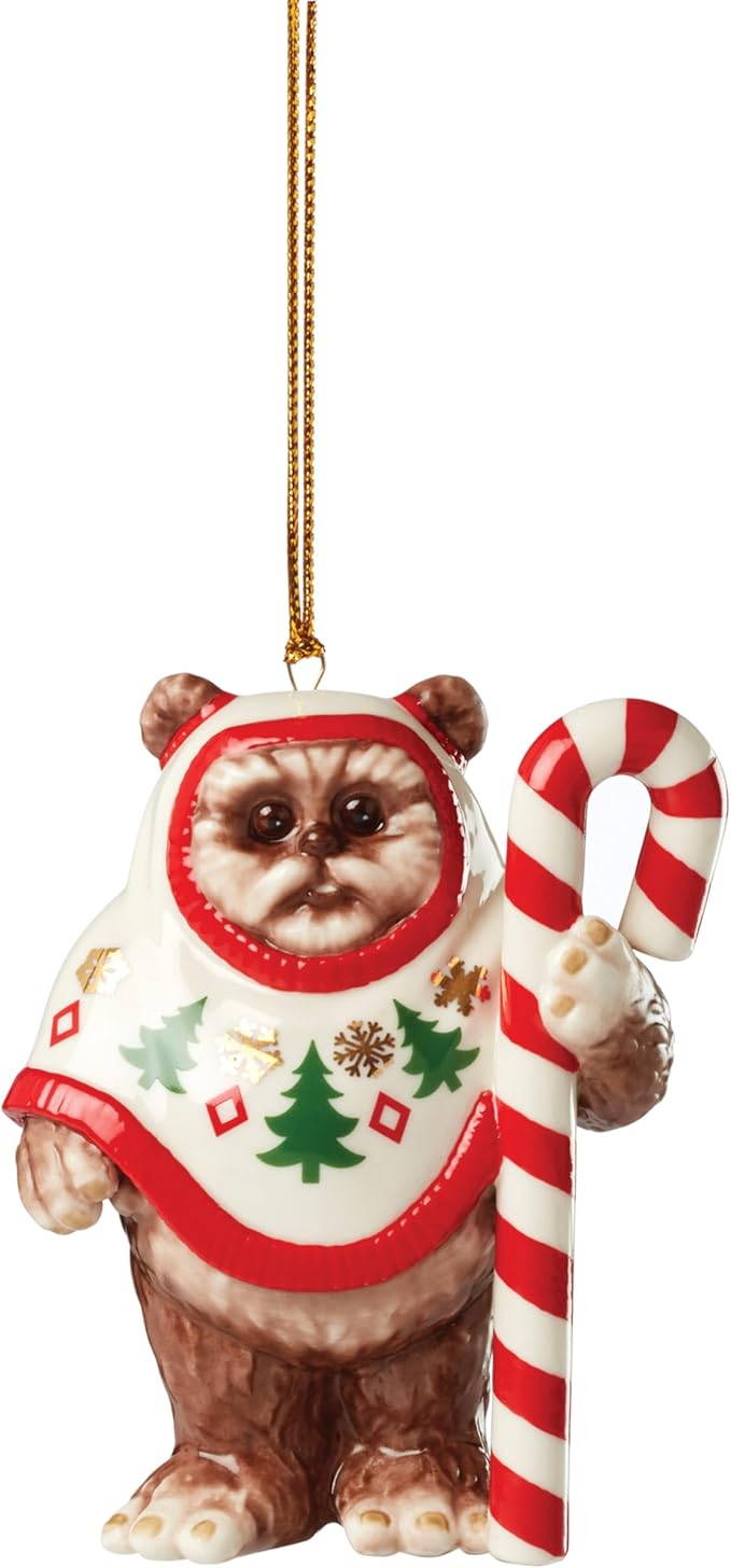 Lenox 894902 Ewok Ornament, Brown, Christmas