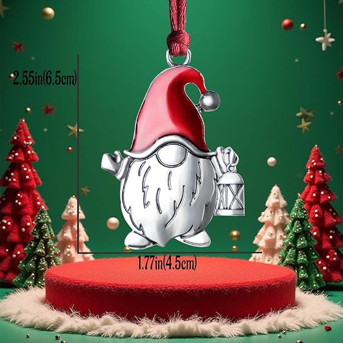 Christmas Ornaments 2025,Gnome Xmas Keepsake Pendant, Christmas Tree Ornament Handcrafted Metal DIY Hanging Craft Collectibles for Xmas Trees Home Party Party Gifts (Gnome)