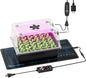 Hon&Guan 1 Pack Seed Starting Kit - 30 Cell Seed Starter Tray with Higher 5.3” Humidity Dome, LED Growing Lights and 10"x20.75" Seedling Heat Mat, Adjustable Vents - Germination & Plant Propagation