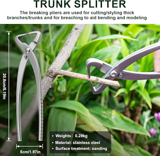 6 PCS Bonsai Pruning Tool Set, 6 Different Roles of Scissors to Meet All the Needs of the Usage Process, for Plant Pruning and Shaping, Free Your Hands and Easy to Finish the Work