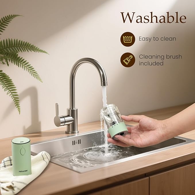 Electric Salt and Pepper Grinder Set Rechargeable with LED Lights, Automatic Pepper & Salt Mill, Adjustable Coarseness, Large Capacity, Green