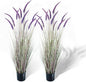KOL 5ft 2-Pack Artificial Veronica Spiked Speedwell Grass, 59in Faux Tall Horsetail Grasses, Veronica Spicata, UV-Resistant Fake Plants for Indoor/Outdoor Décor, Home Office Wedding Centerpiece