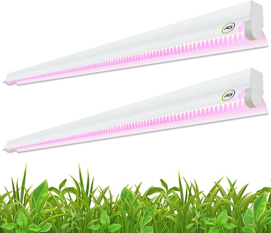 Active Grow Integrated Strip T5 4FT LED Grow Light - T5 Grow Lights for Indoor Plants, Flowers, Fruit, Veg, Bloom & Tropical Plants - 22W - Red Bloom Pro Full Spectrum - Linkable - 120-277V - 2-Pack