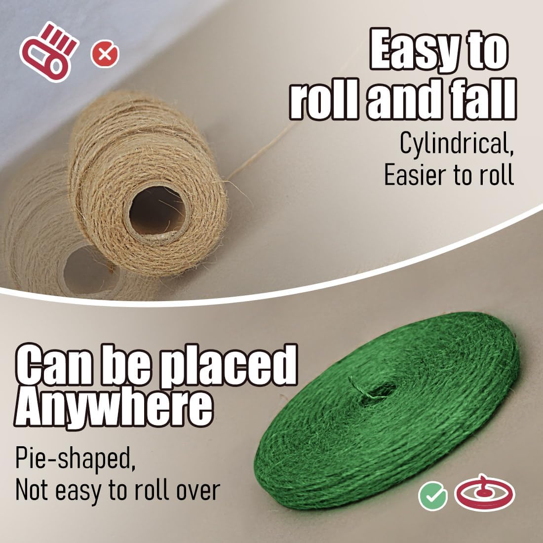 PerkHomy 800 Feet (2Pcs * 400Feet) Garden Twine Strong Natural Jute Long Green Twine for Gardening Tomato Climbing Plant Tie Floristry Crafts Gift Wrapping Packing Decor