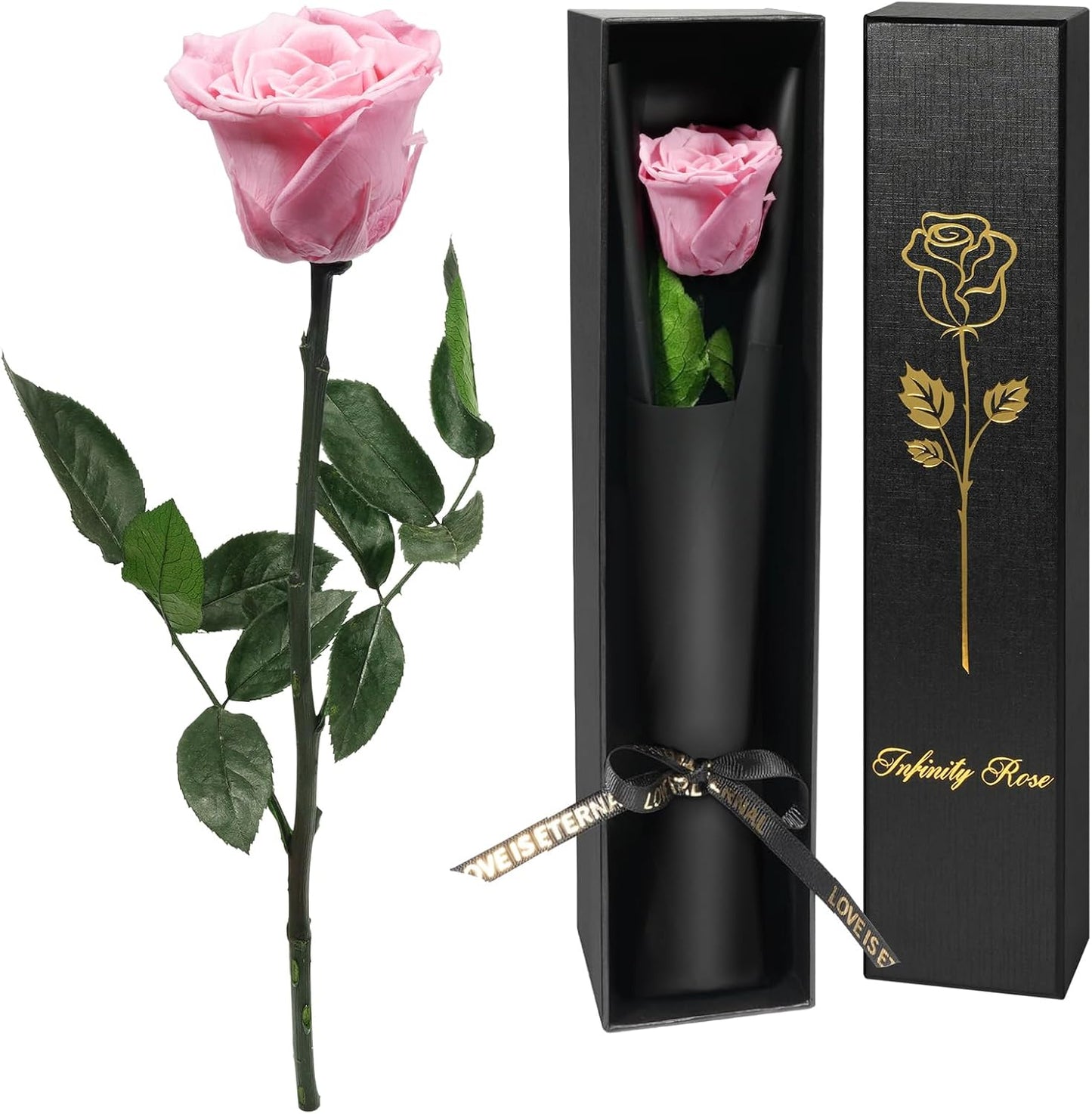 Yamonic Preserved Flowers Rose Gifts for Women Mom, Mothers Day Rose Flowers Gifts for Mom, Real Flower Birthday Mom Gifts for Grandma, Wife,Girlfriend, for Valentine's Day,Anniversary