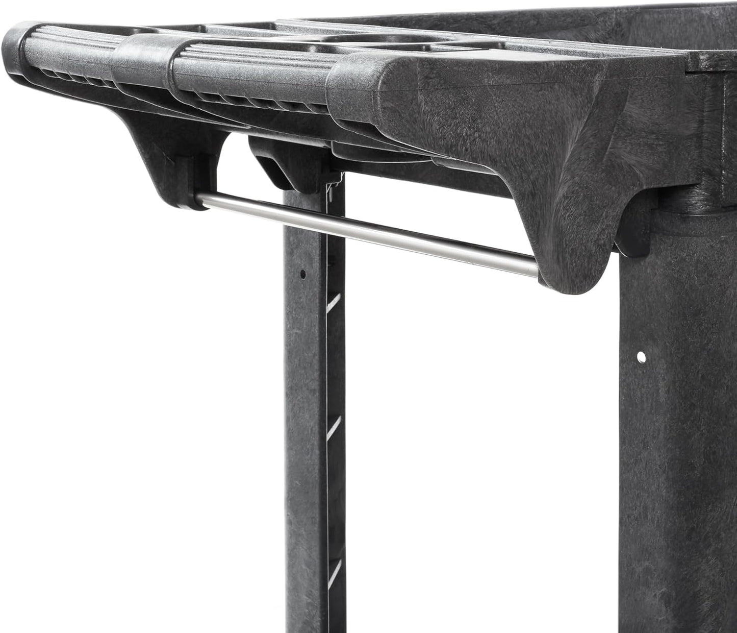 Dryser Utility Cart with Wheels, 40" x 17" Heavy Duty 550 lb. Capacity with Shelves - 2 Tier Rolling Cart with Four 5" Swivel Casters for Warehouse, Garage, Cleaning