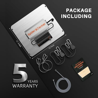 SPIDER FARMER SF1000-2Pack, Samsung LM301H EVO Led Grow Light, Full Spectrum Plant Light, Dimmable & High Efficiency & Deeper Penetration Lamps for Seed Starting Vegetables Bloom in 2x4 Grow Tent