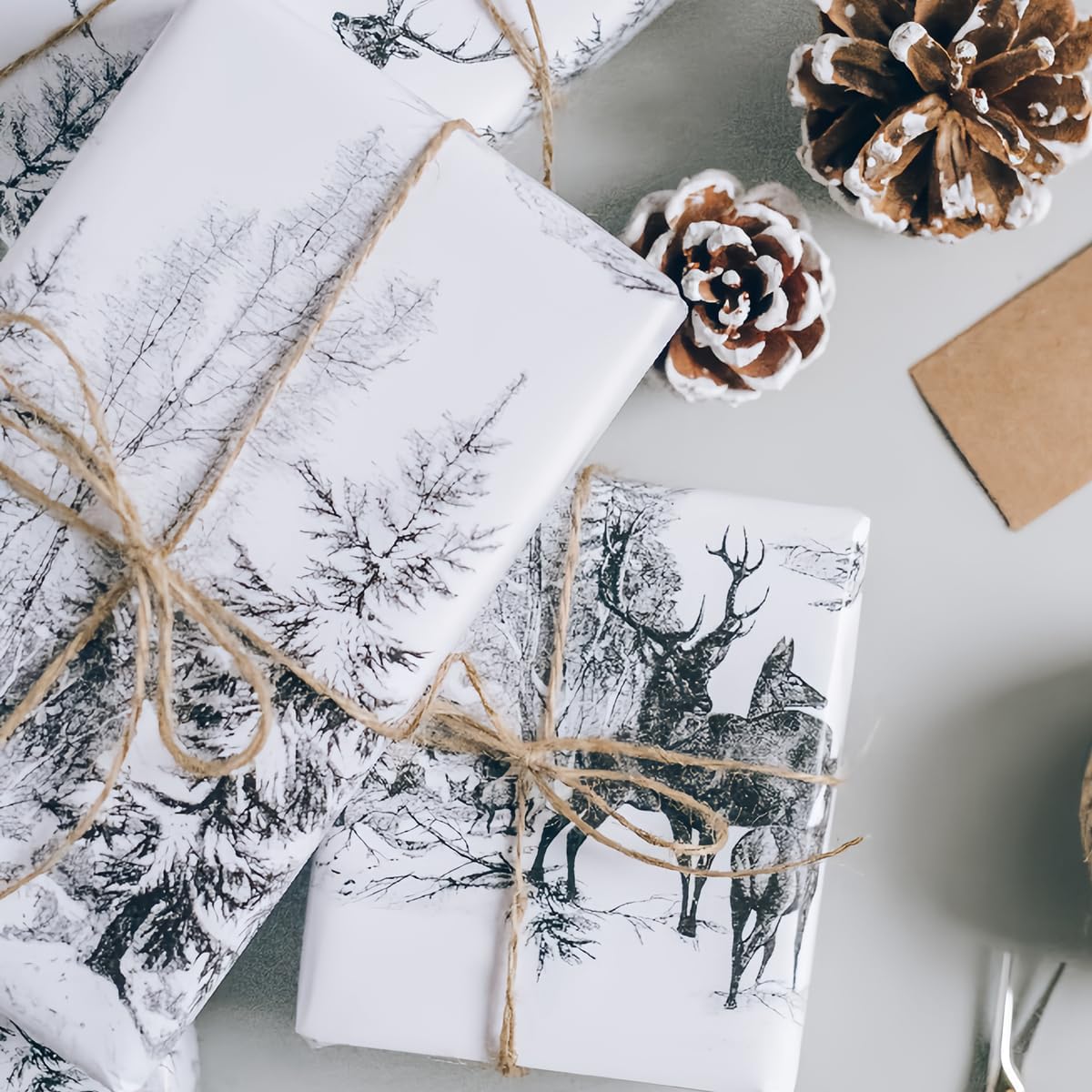 ARISKEY Natural Jute Twine,3ply String for Crafts 656 Feet Brown Cord Suitable for Crafting and Weaving Projects,Gardening Purposes and Outdoor Heavy-Duty Use