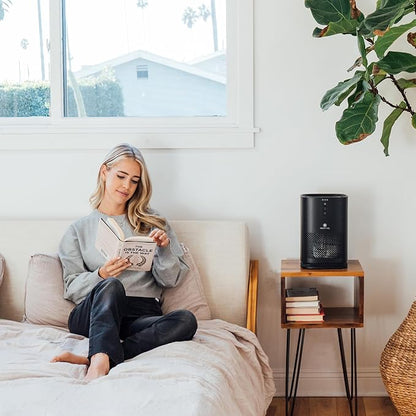 Medify MA-14 Air Purifier with True HEPA H13 Filter | 470 ft² per Hour for Smoke, Odors, Pollen, Pets | Removal to 0.1 Microns | Black, 1-Pack
