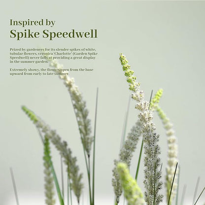 KOL 4ft 2-Pack Artificial Veronica Spiked Speedwell Grass, 47in Faux Veronica Spicata Flower, Tall Fake Reed Grasses for Home Office Garden Wedding Decor, Indoor Outdoor Plants, UV-Resistant