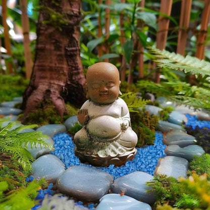 HappyFiller Succulent and Cacus Gravels,3-5mm,Fairy Garden Mini Rocks,Aquarium Fishbowl Decor Pebbles,Indoor Plants Topper Dressing Small Stones,1.1 LB,Blue