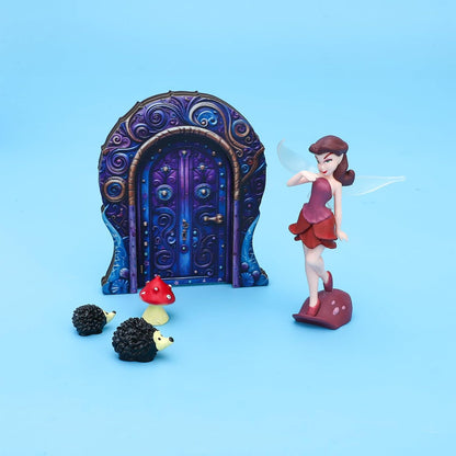 ONEST 11 Pieces Miniature Fairy Garden Accessories Small Fairy Figurines Hand Painted Fairies Figures for Car Decor Garden Flower Pot Birthday Cake Topper