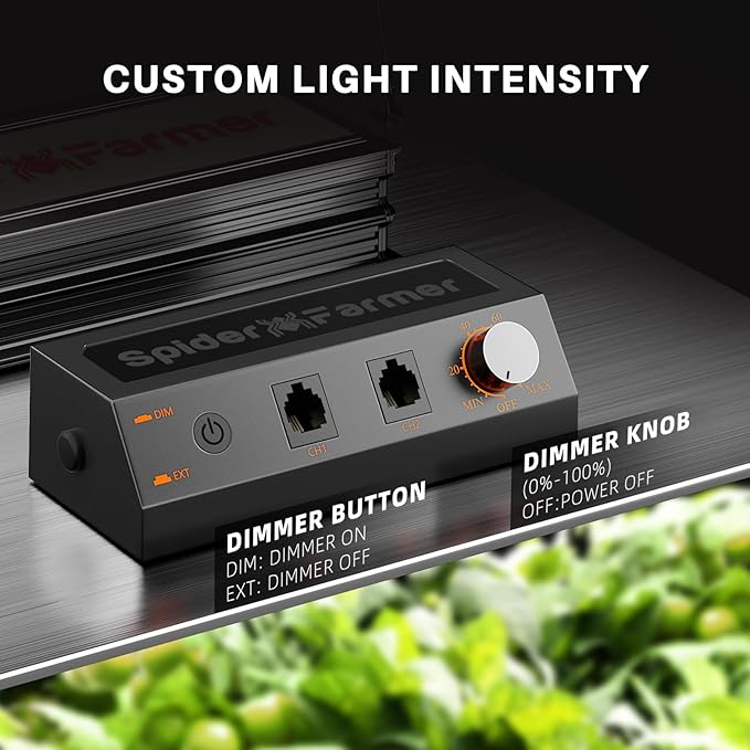 SPIDER FARMER SF1000-2Pack, Samsung LM301H EVO Led Grow Light, Full Spectrum Plant Light, Dimmable & High Efficiency & Deeper Penetration Lamps for Seed Starting Vegetables Bloom in 2x4 Grow Tent