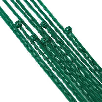6 inch 3mm Dark Green Nylon Garden Cable Zip Ties Self Locking Cable Ties Twist Ties, Multi-Purpose Cable Tie (200 Pcs) Decoration Tie Wraps for Christmas Tree