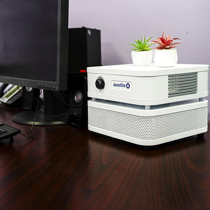 Austin Air it Room Air Purifier with VOC Carbon Wrap Air Filters - Personal Air Filter Single Room Air Purifiers - Portable Allergy Purifier - Stylish Tabletop Purifier for Dust, Model C100CC1