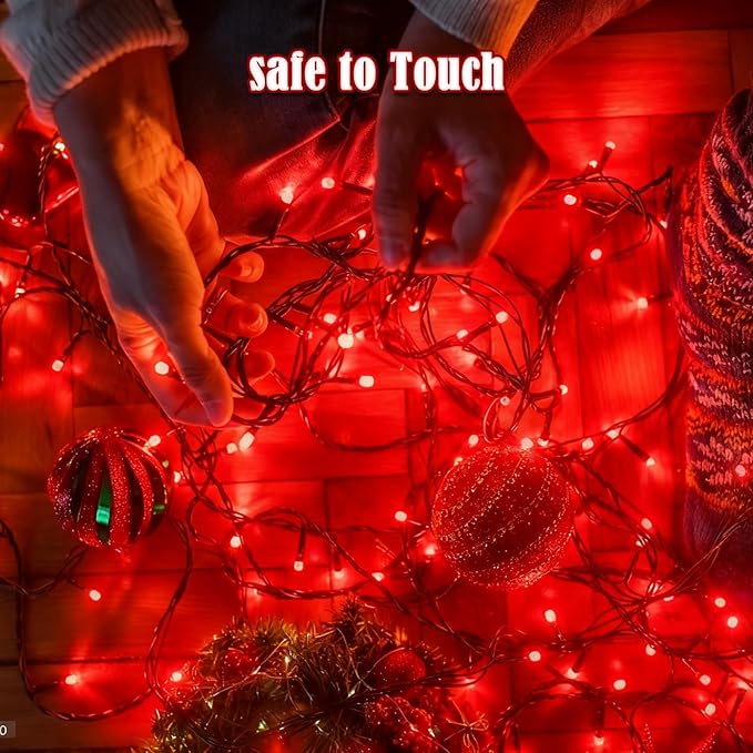 BHCLIGHT 240LED Christmas Voice Control String Lights Red