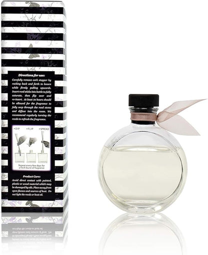 LOVSPA Reed Diffuser Set, Smoked Vanilla Scented Oil Diffuser with Sticks, Home Fragrance Accessories for Bathroom Shelf Decor, Aroma Diffusers for Home or Office Fall Decor, USA Made