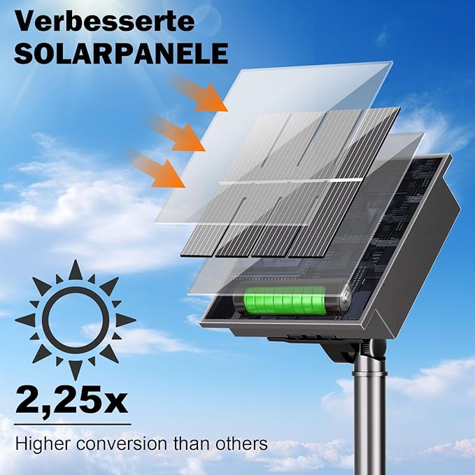 Solar Christmas Lights Outdoor, 4 Pack Solar Christmas Lights Outdoor Waterproof, 100 LED, 8 Modes Solar String Lights for Outside Christmas Decorations Patio Yard Tree Garden(Warm White)