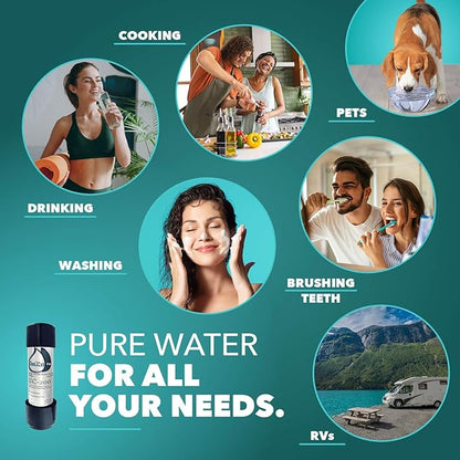 Under Sink Water Filter for Sink Faucet by CuZn, 5 Year Filtration Life, Reduces PFAs, PFOS, Lead, Chlorine, Improves Taste of Tap Water with NSF/ANSI 42 & 372 Certified High Performance