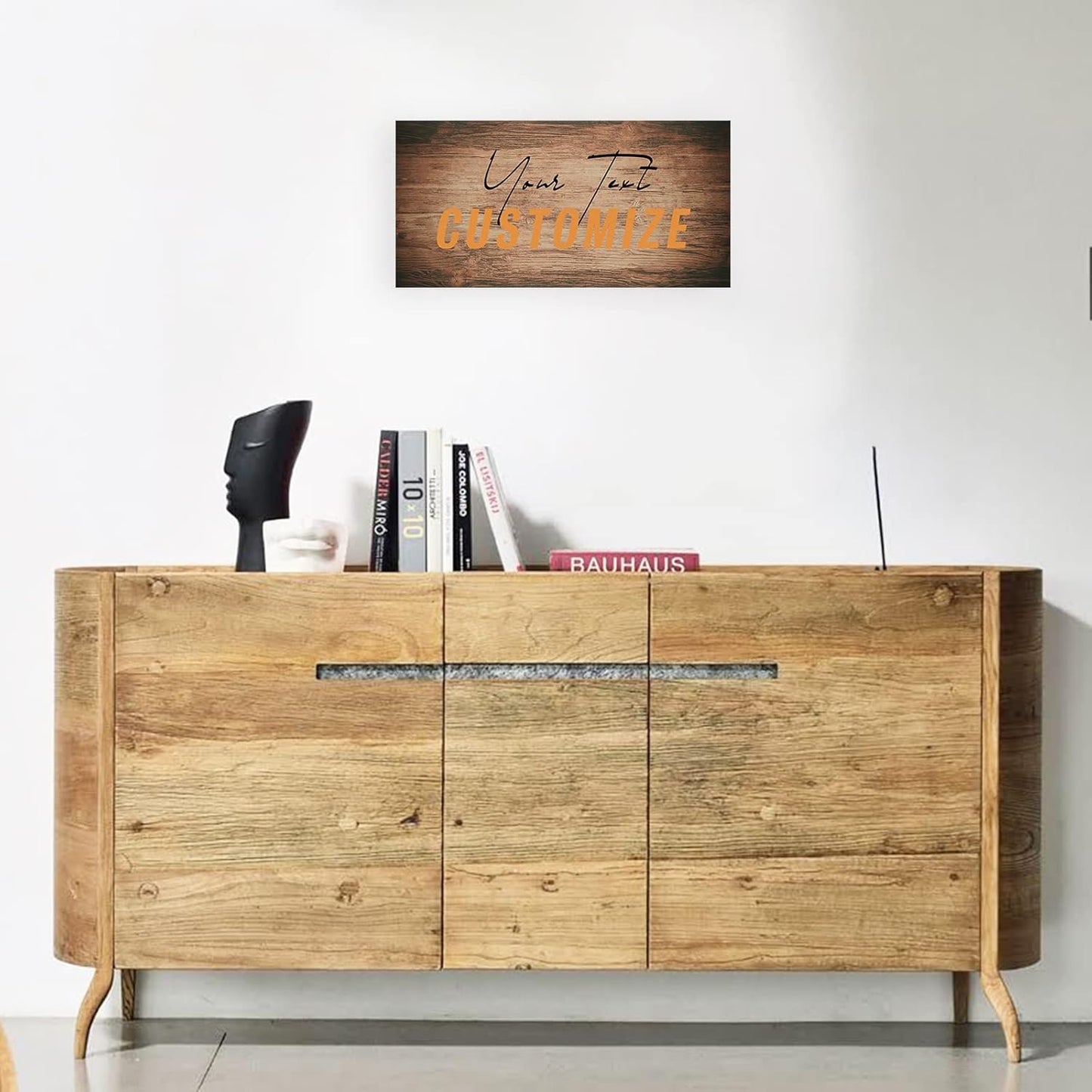 Custom Quotes Wall Decor Personalized Text Names Canvas Prints Create Wall Art Sign Ready to Hang (12x24in)