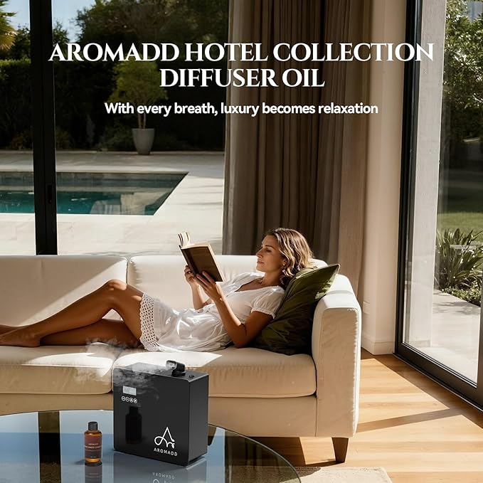 AROMADD Bergamot Coastal Diffuser Oil Inspired by Luxury Hotel Scent 3.38 Fl Oz (100ml), Aroma Diffuser & Hotel Fragrance Diffuser Oil, Essential Oil Diffuser for Aromatherapy, Long-Lasting