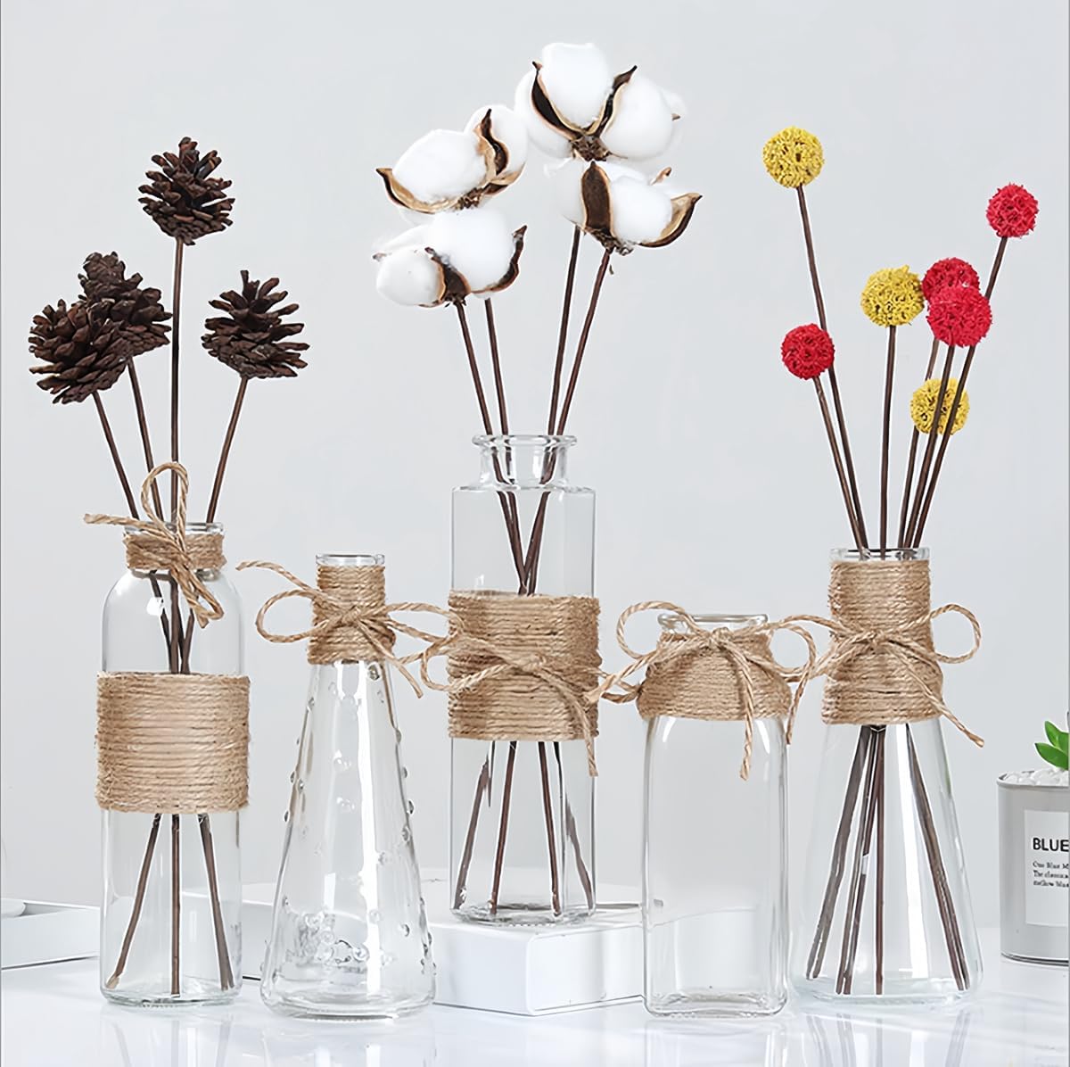 ARISKEY Natural Jute Twine,3ply String for Crafts 656 Feet Brown Cord Suitable for Crafting and Weaving Projects,Gardening Purposes and Outdoor Heavy-Duty Use