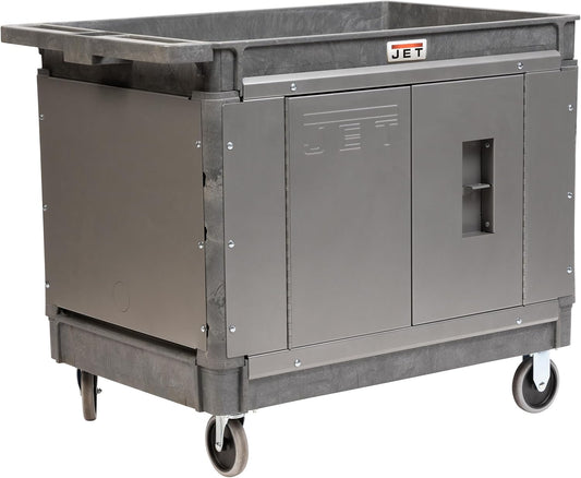 JET PUC-4126 Resin Utility Cart with JT1-126 Load-N-Lock Security System