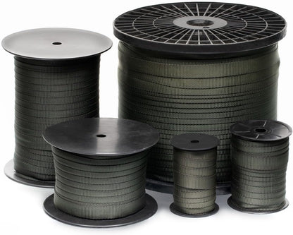 1 Roll 45 Feet Tree Tie Strap for Plant Support, Garden Strap for Outdoor Tree Straightening, Webbing Straps for Staking, 3/4 Inch Width Guying Material, 1500 Lbs Strength (Green) - 45 Feet