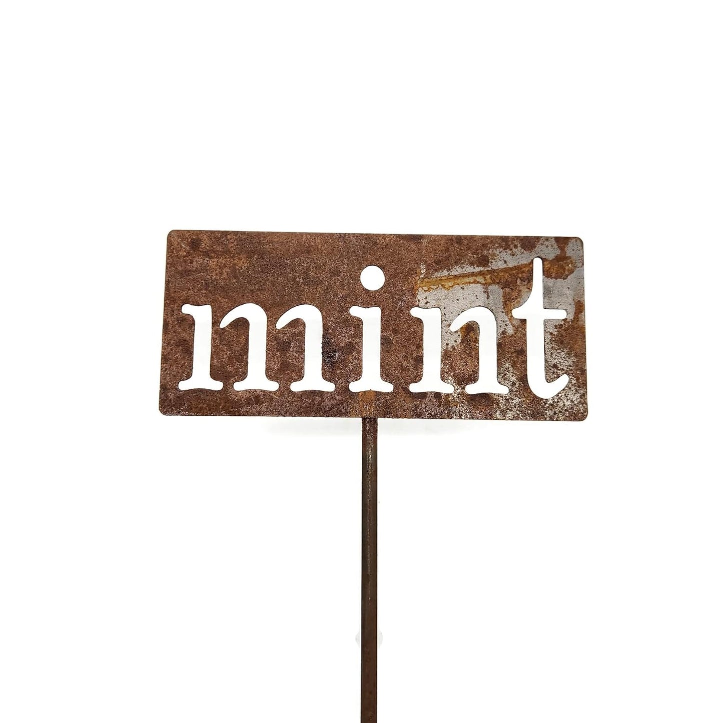 Classic Metal Garden Markers 19 Inches Tall (mint, Naturally Rusted)