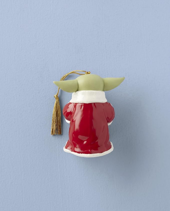 Lenox 897106 Holiday Grogu with Stocking Ornament, Christmas, Decorations