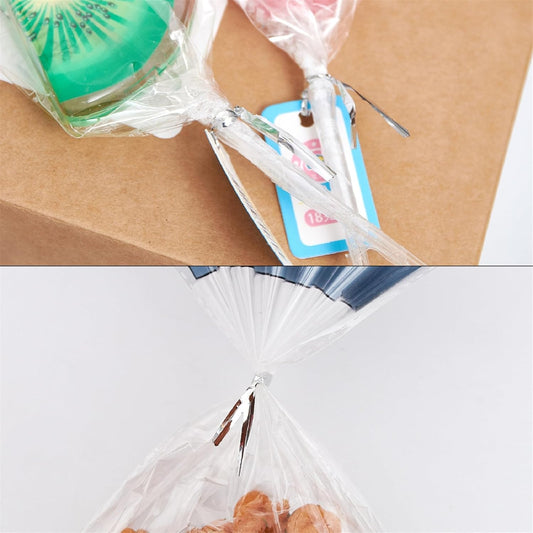 800 PCS 5" Silver Metallic Twist Ties for Bakery Ties, Candy Bags, Coffee Bags,Goodie Bags Ties